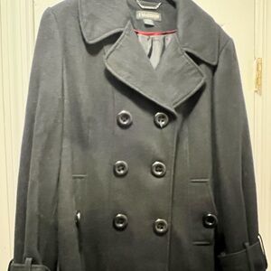 Double breasted pea coat, with pockets like new